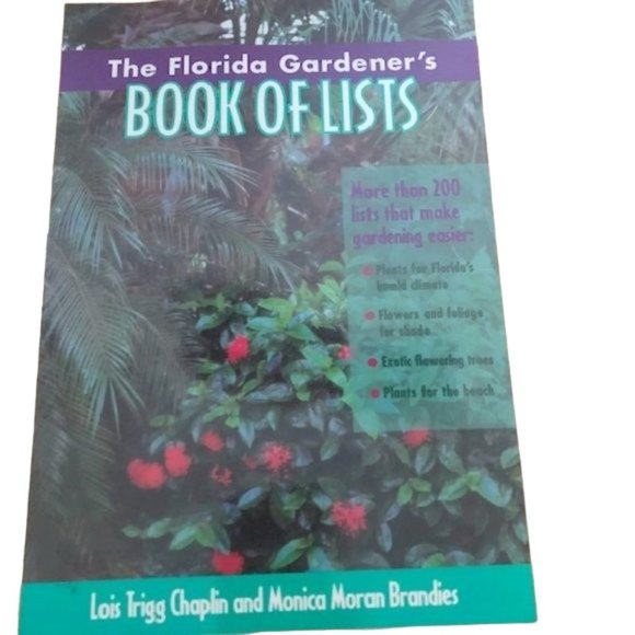 Florida Gardener's Book of Lists- by Lois T. Chaplin - Picture 2 of 7